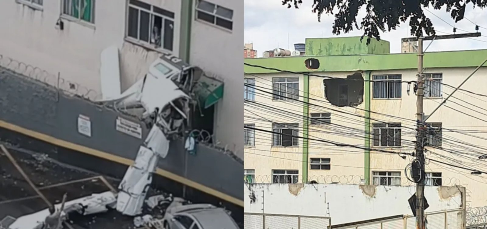 Queda de avião em Belo Horizonte deixa dois mortos e três feridos após colisão com prédio residencial