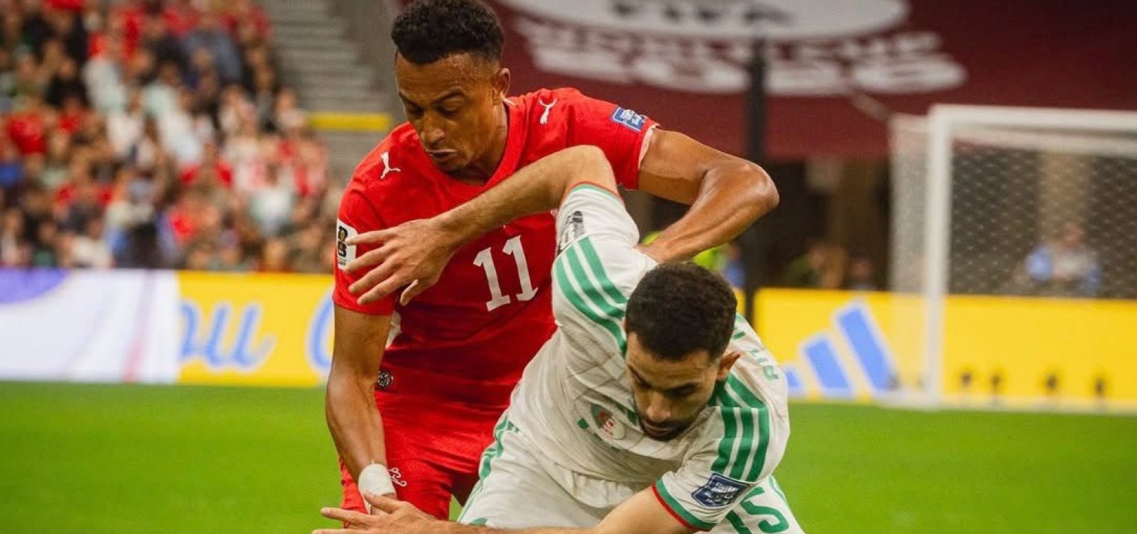 Suíça vence Argélia por 2 a 0 e garante vaga nas oitavas da Copa do Mundo