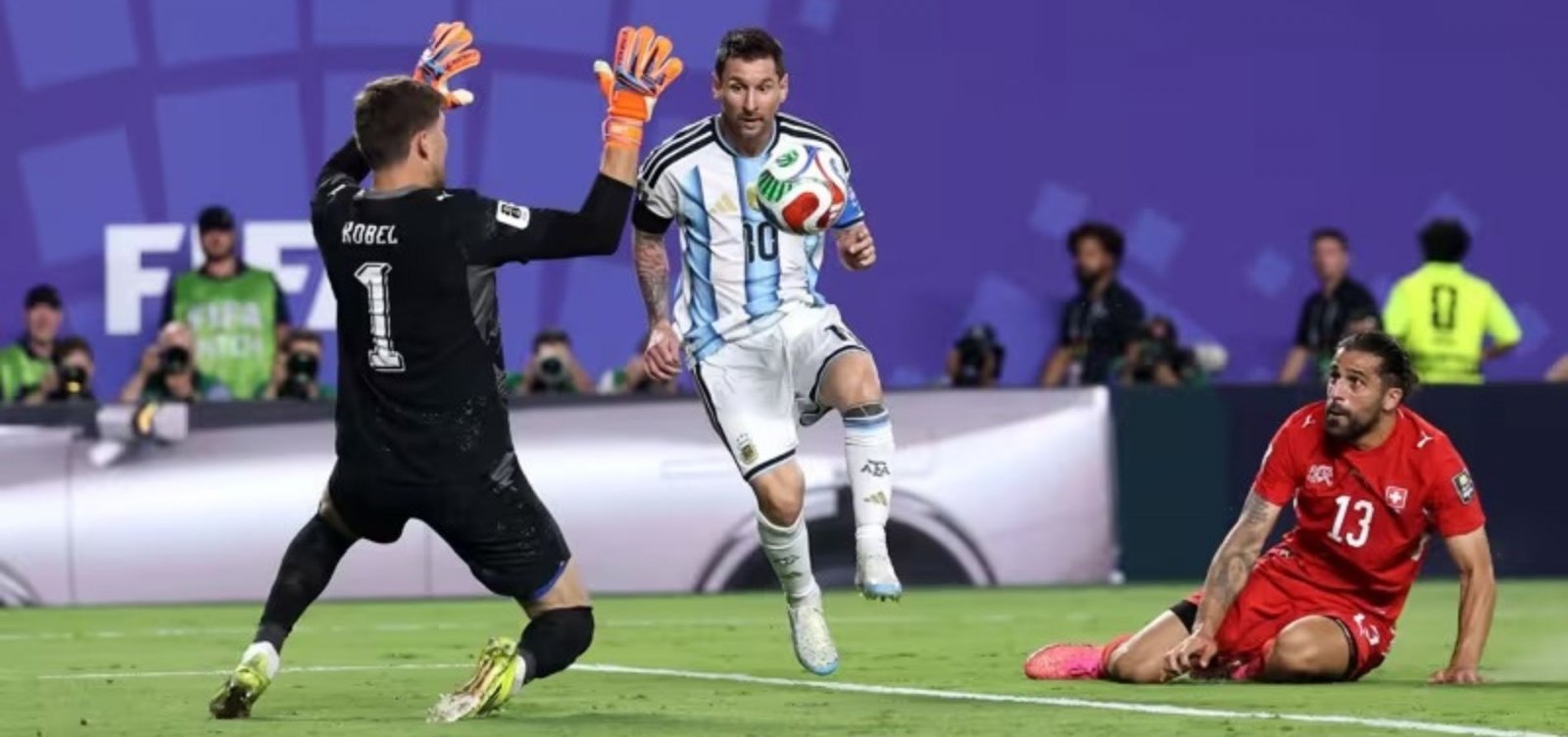 Argentina supera a Suíça na prorrogação e avança à semifinal da Copa do Mundo