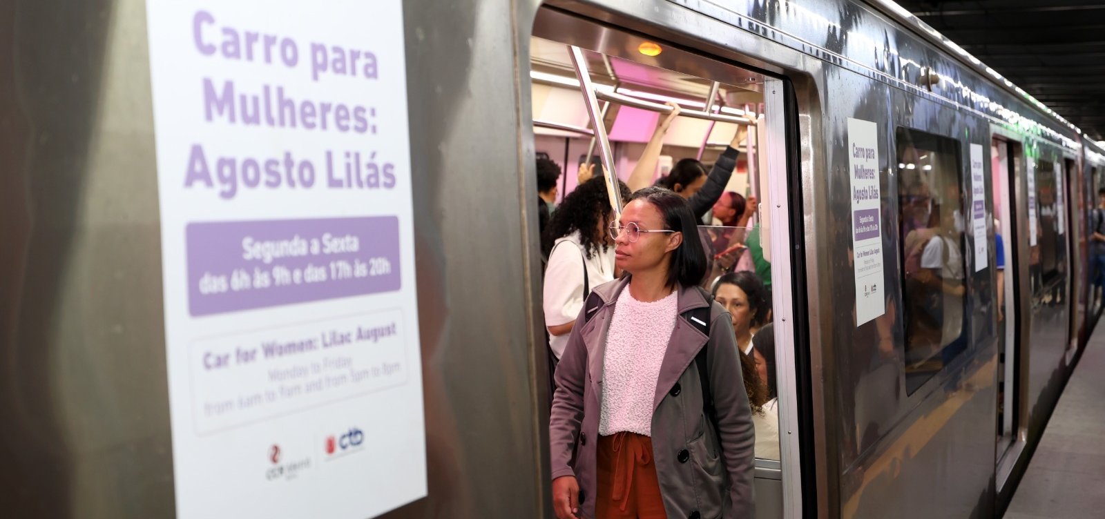 Vagão exclusivo para mulheres no Metrô Salvador seguirá em operação após fim do Agosto Lilás