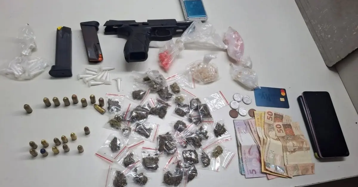 Polícia Militar prende suspeito com arma e drogas durante abordagem na Federação