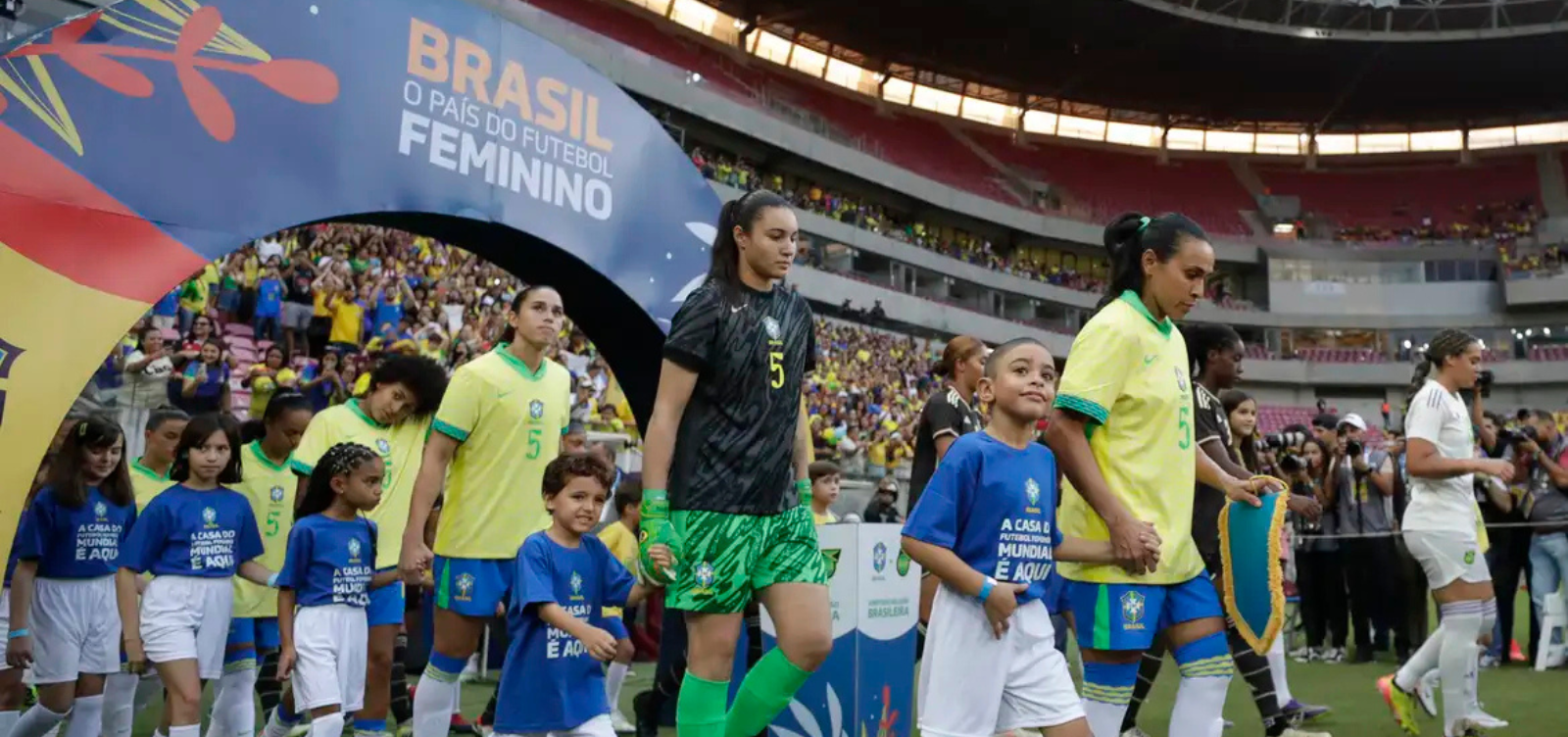 Seleção feminina enfrenta Argentina em outubro, no Beira-Rio e na Arena Pernambuco