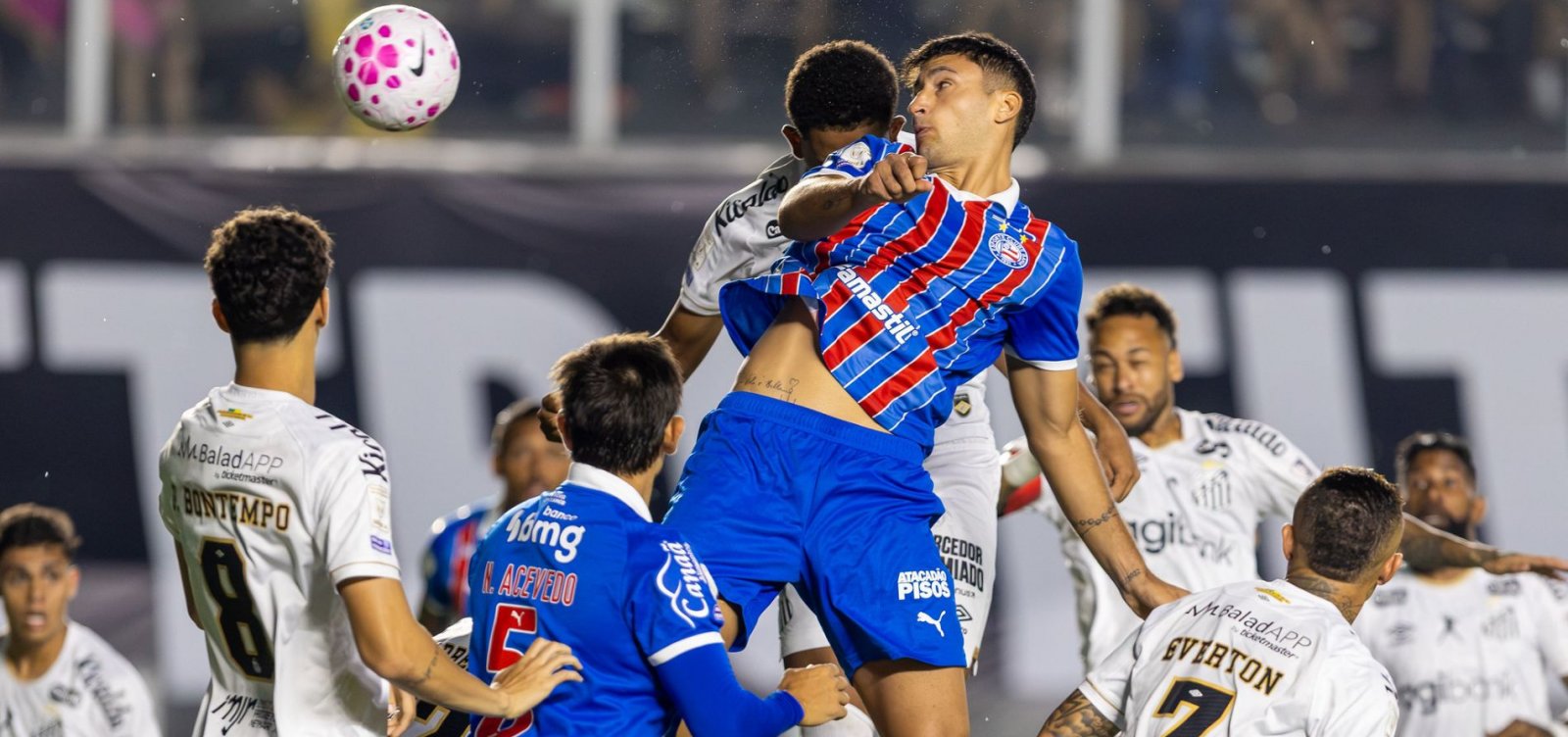 Bahia sofre empate do Santos no fim após expulsão de Neymar na Vila Belmiro